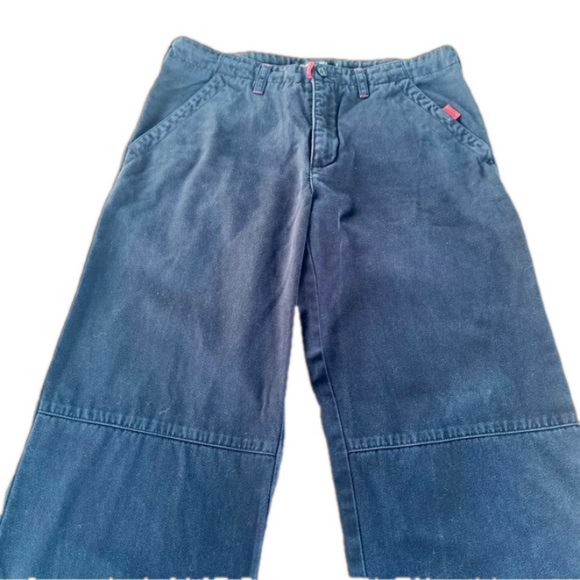 Grunge Goth Wide Leg Double Knee Look Skater JNCO Inspired Cargo Pants Pockets 2 - Picture 14 of 14